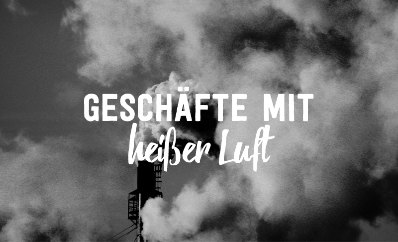 Geschäfte mit heißer Luft